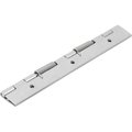 Kipp Spring Hinge Spring Closed A=40, B=180, Form:B Round Hole, Stainless Steel Bright K1176.14018011
